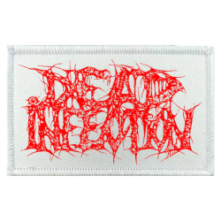 DEAD INFECTION - Logo PATCH (RED ON WHITE)