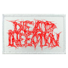 DEAD INFECTION - Logo PATCH (RED ON WHITE)