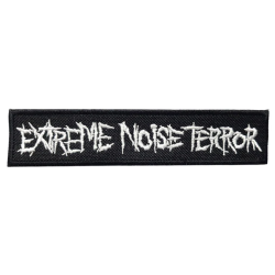EXTREME NOISE TERROR - Logo PATCH (WHITE)