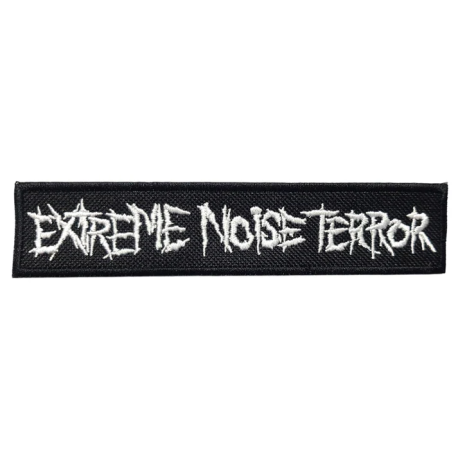 EXTREME NOISE TERROR - Logo PATCH (WHITE)