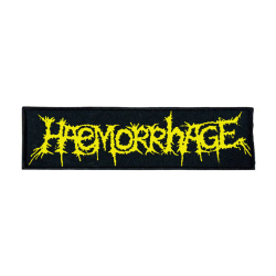 HAEMORRHAGE - Logo PATCH (YELLOW)