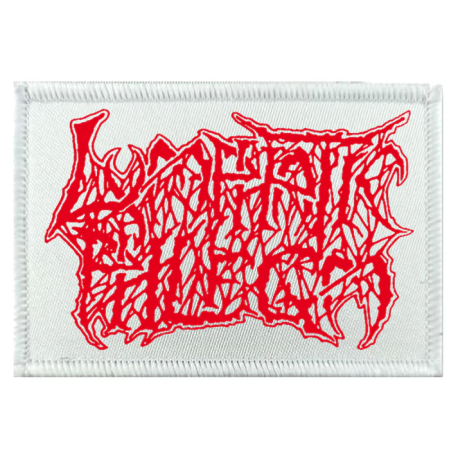 LYMPHATIC PHLEGM - Logo PATCH (RED ON WHITE)