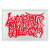 LYMPHATIC PHLEGM - Logo PATCH (RED ON WHITE)