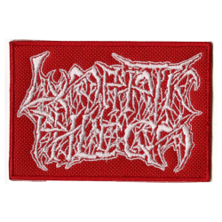 LYMPHATIC PHLEGM - Logo PATCH (WHITE ON RED)