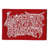LYMPHATIC PHLEGM - Logo PATCH (WHITE ON RED)