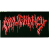 MALIGNANCY - Logo PATCH (RED)