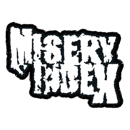 MISERY INDEX - Logo PATCH (WHITE)